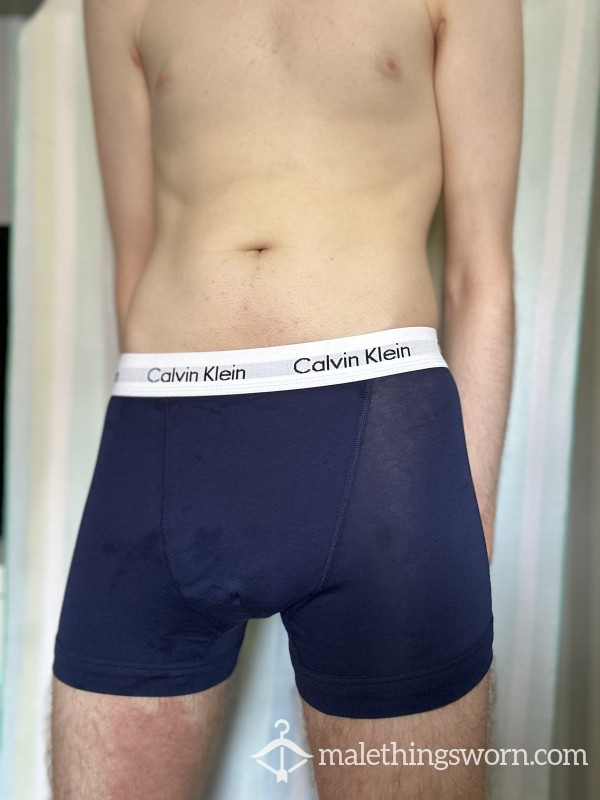 Navy Blue Calvin Klein Boxers (Small)