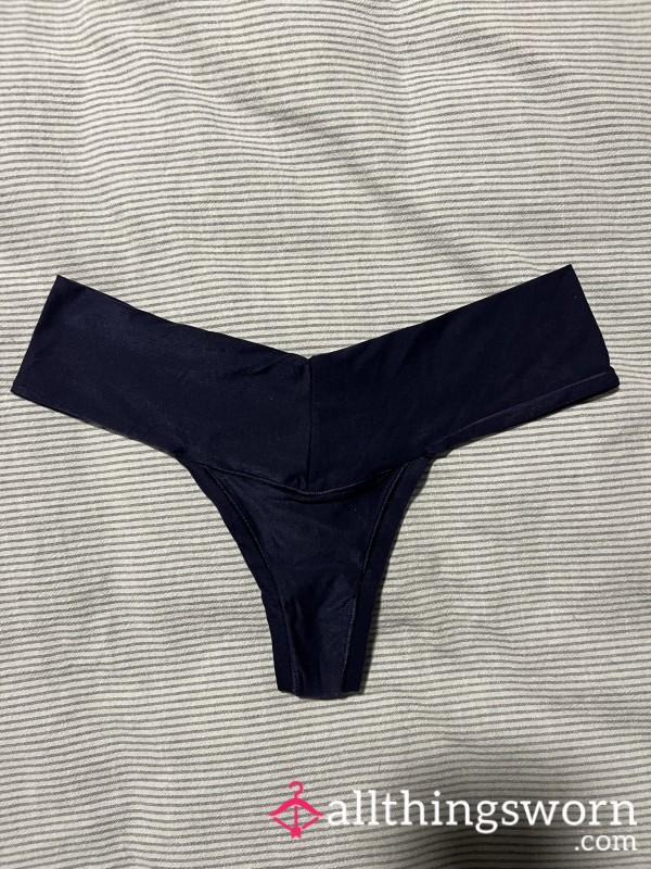 Navy Blue Nylon Thong