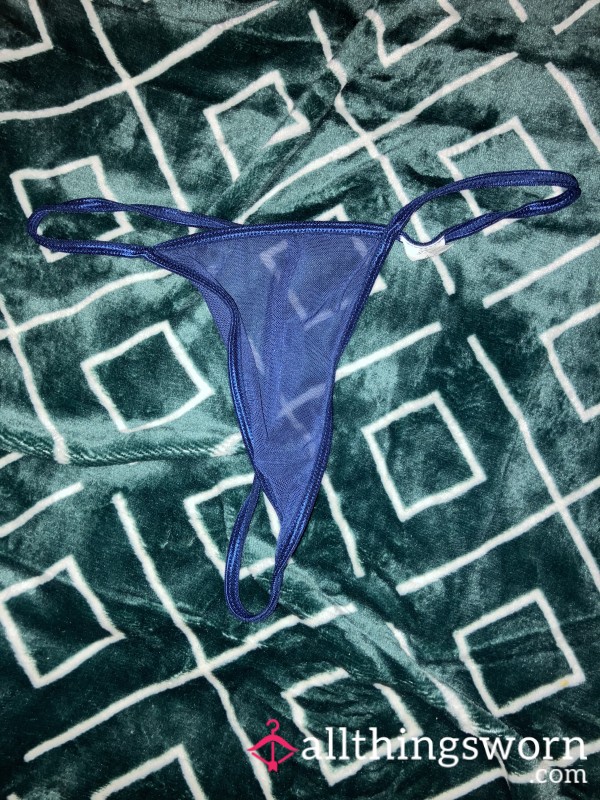 Navy Blue Sl*tty Thong