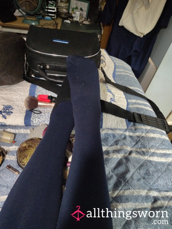 Navy Blue Winter Tights