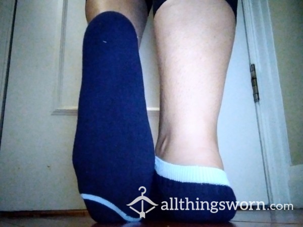 Navy Blue Worn Socks