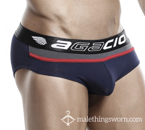 Navy Blue/Grey Men’s Briefs (L)