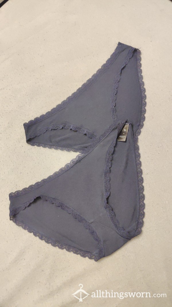 Navy Full Back Knickers Panties