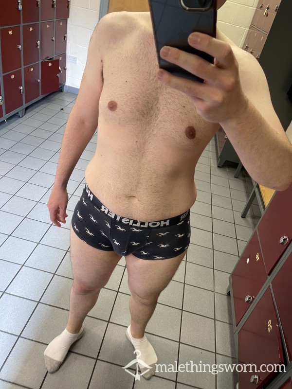 Navy Icon Short Hollister Trunks