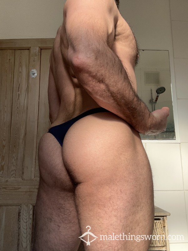 Navy Lycra Thong XXL