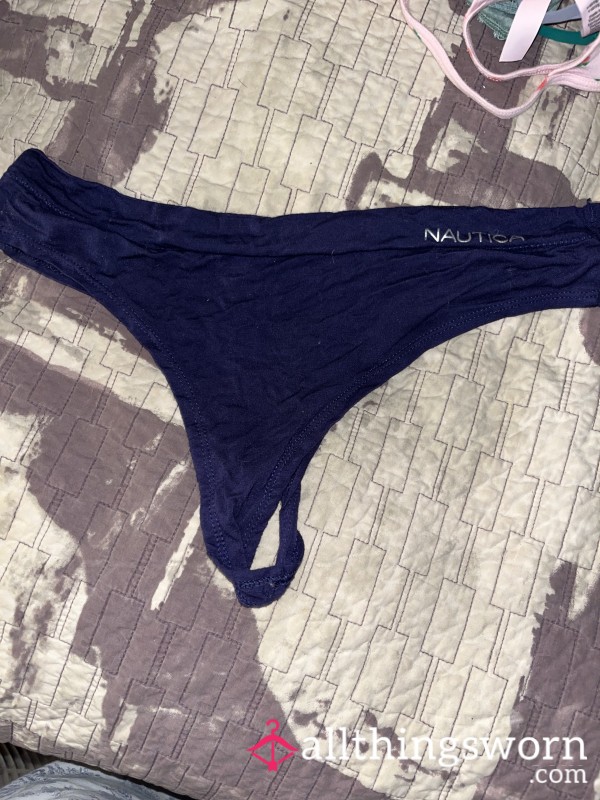 Navy Nautica Thong