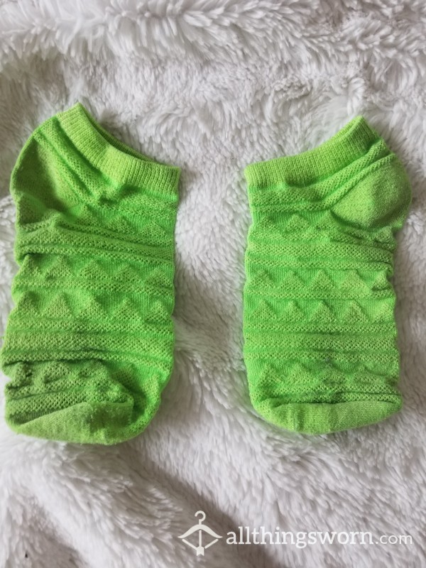 Neon Green Ankle Socks