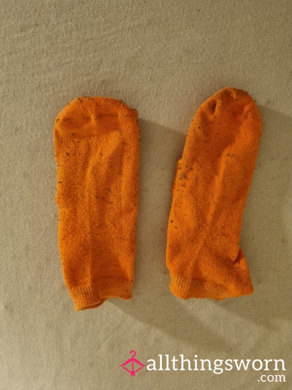 Neon Orange Ancle Socks