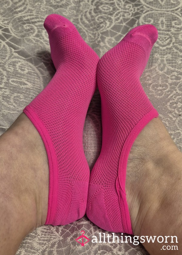 Neon Pink Intsy Socks