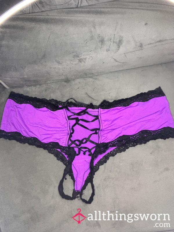 Neon Purple Crochless Undies