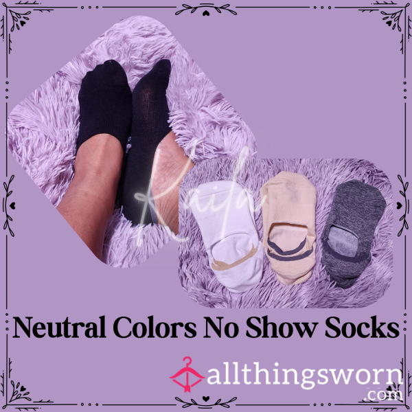 Neutral Colors No Show Socks