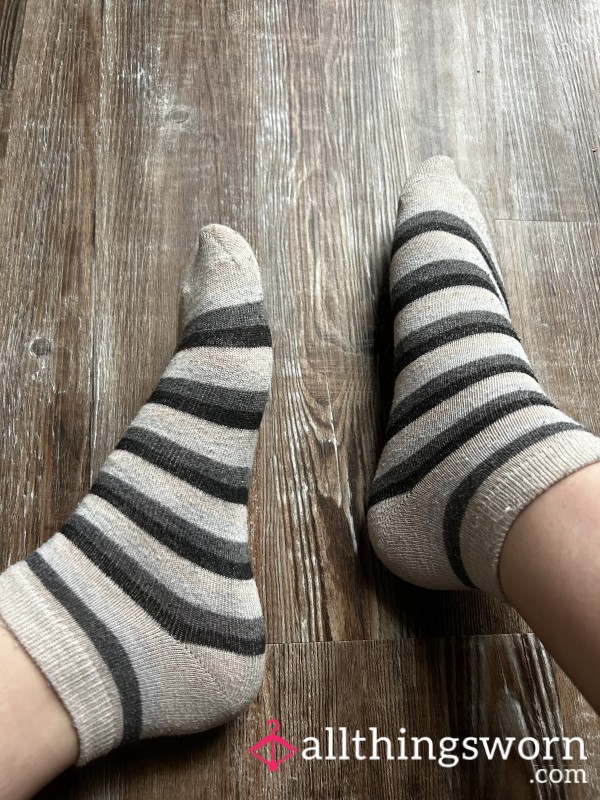 Neutral Striped Socks