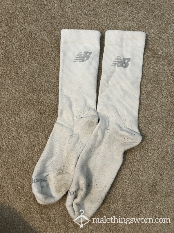 New Balance White Socks