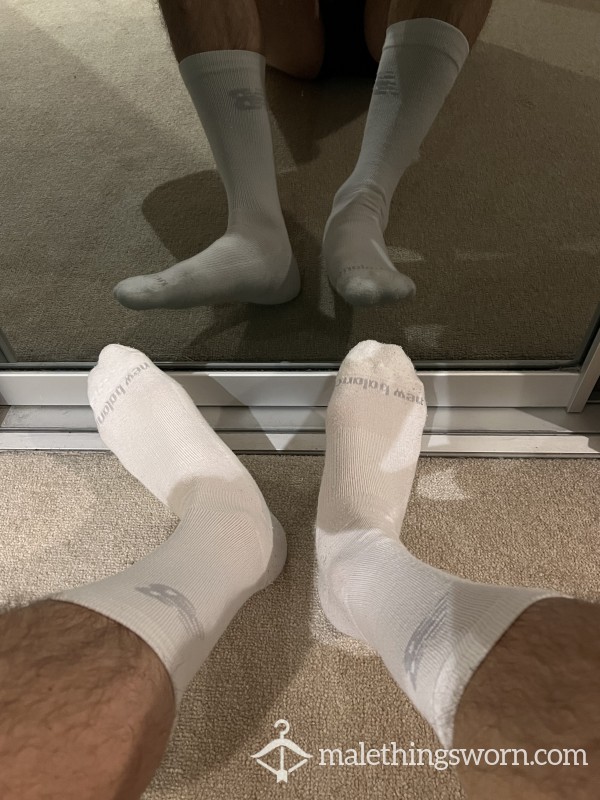 New Balance White Socks