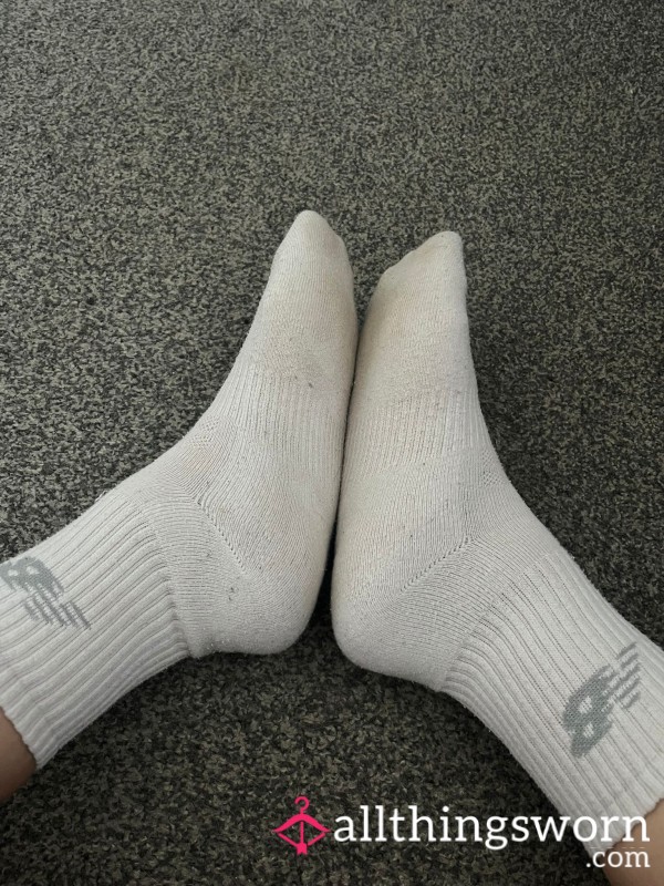 New Balance White Socks