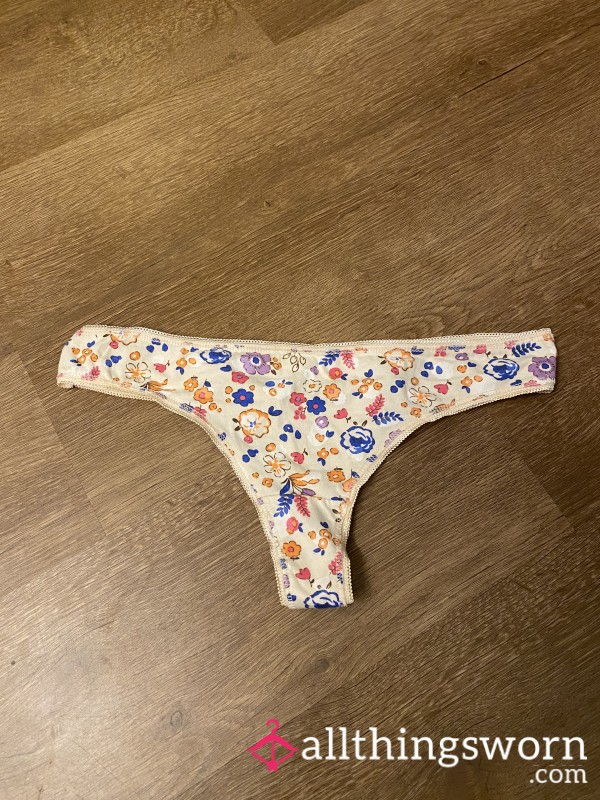 New Flor*l Print Thong