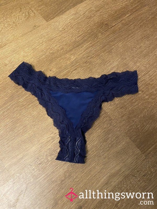 New Navy Blue Thong