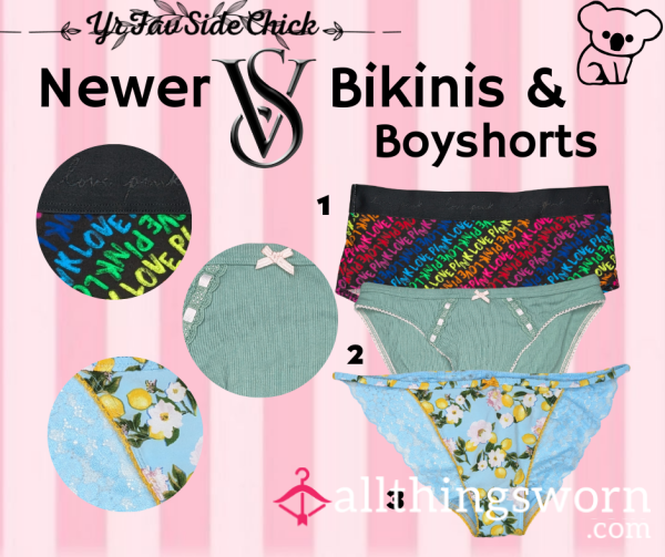 Newer PINK & VS Bikini & Boyshorts (#1-3)