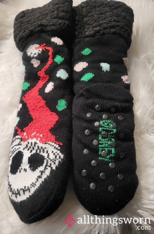 Nightmare Before Christmas Slipper Socks