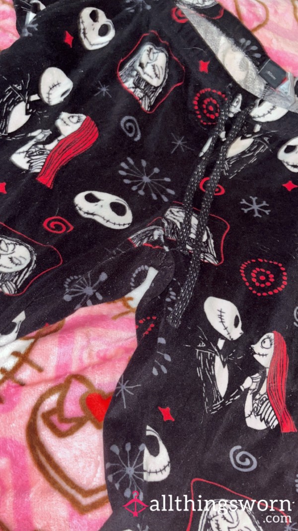 Nightmare Before Christmas Soft Pajama Pants, Very Used And Well Loved / XL