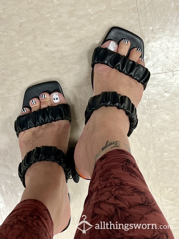 Nightmare Before Christmas Toe Nails In Black Heels