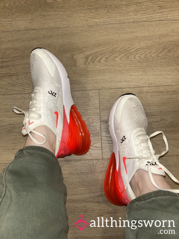 Nike Air Max 270s With Pink Heel – Worn Just For You