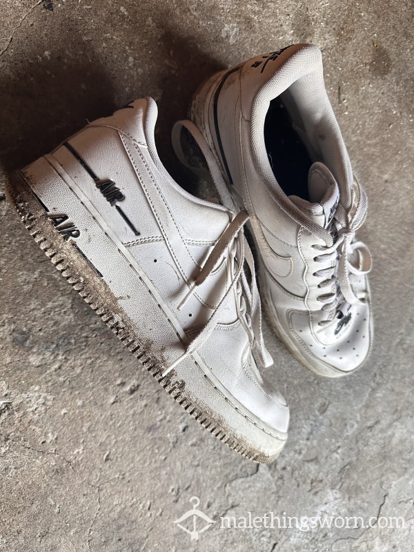 White Nike Airforce 1, Heavy Wear