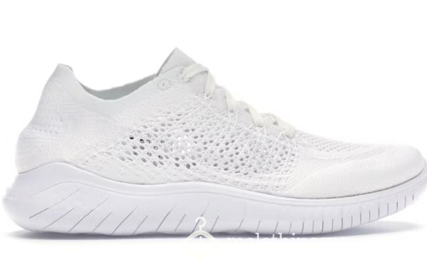 Nike Free RN Flyknit 2018 Triple White UK Size 10