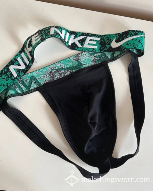 NIKE Green And Black Jockstrap