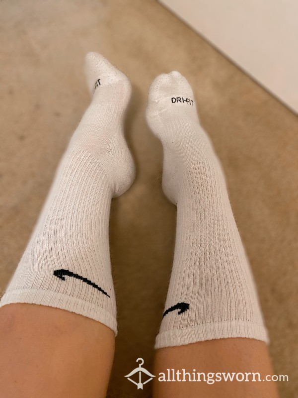 Nike Mid Calf Gym Worn Socks🤍