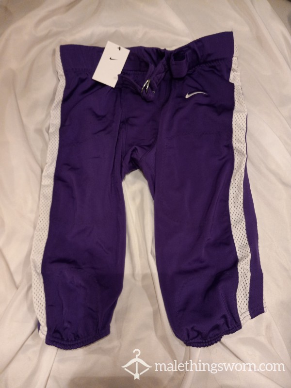 Nike XL Football Pants New Purple White Mesh