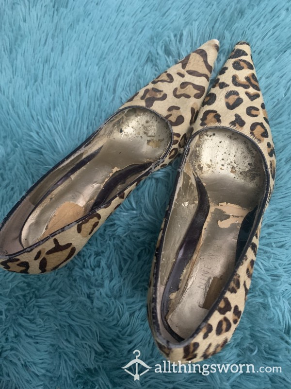 Nine West Size 6 Cheetah Heel