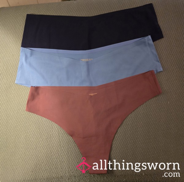 No Show Bundle (3) Panties, Satin Seamless Panties