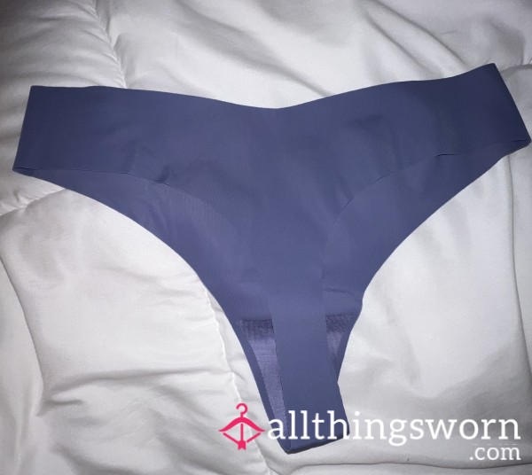 No Show Seamless Thong Dark Blue