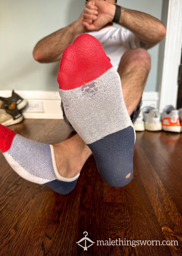 No Show Socks - Red/White/Blue