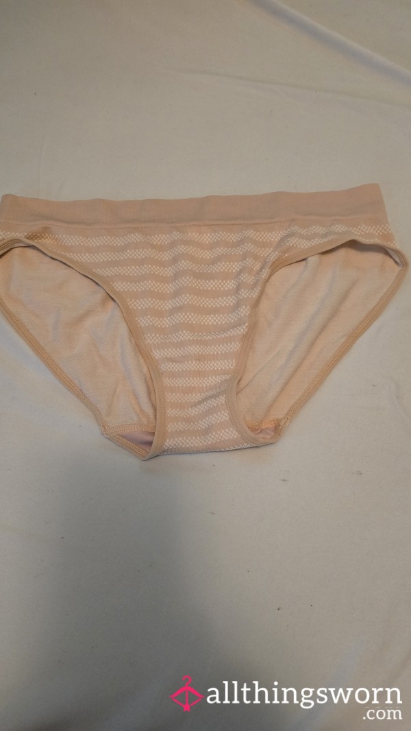 Nude And White Bikini Style Panties