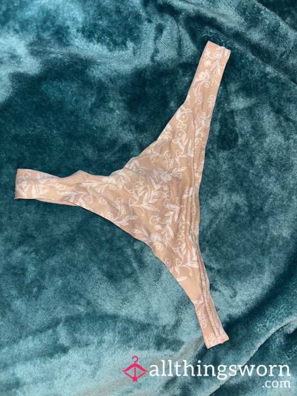 Nude Flor*l Thong