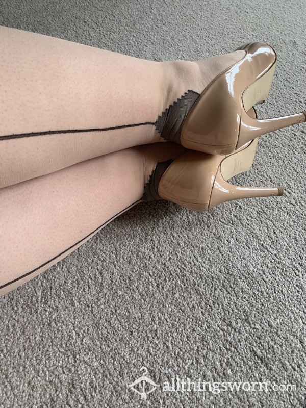 Nude Patent High Heels