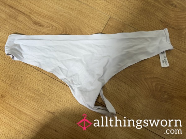 Nude Silky Thong Wellworn