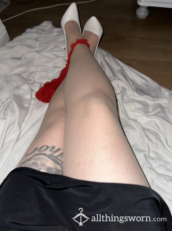 Nude Tights And Di**o And Vibrator