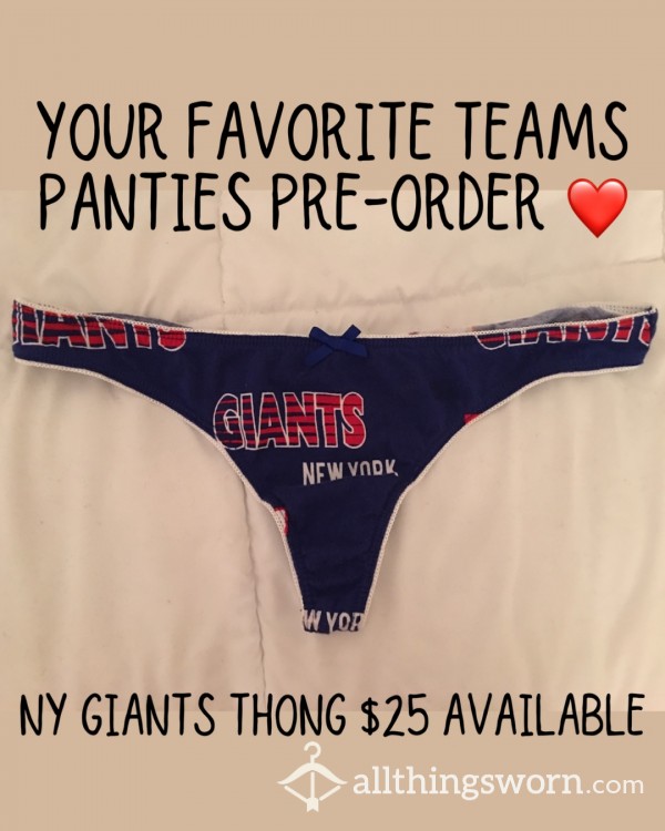 NY GIANTS USED THONG - HOWEVER YOU LIKE THEM