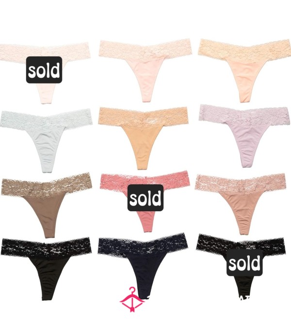 Nylon Lace Thongs