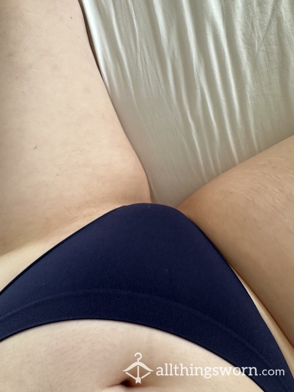 Nylon Navy Blue Thong