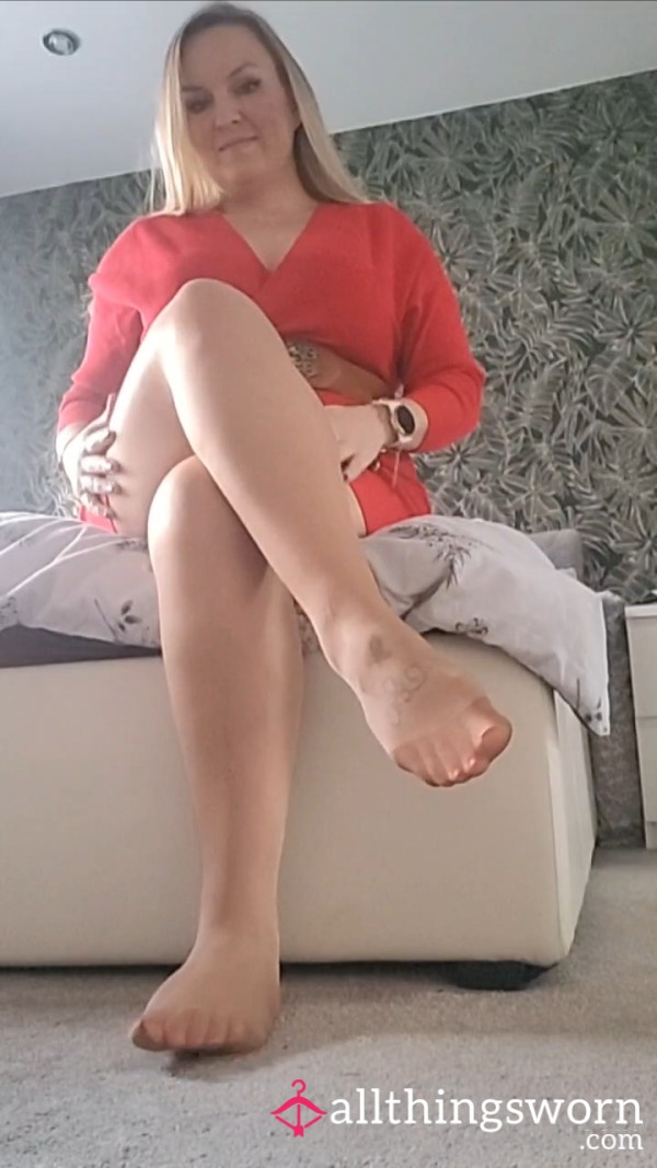 Nylon Tease In Red Dress 4min25s