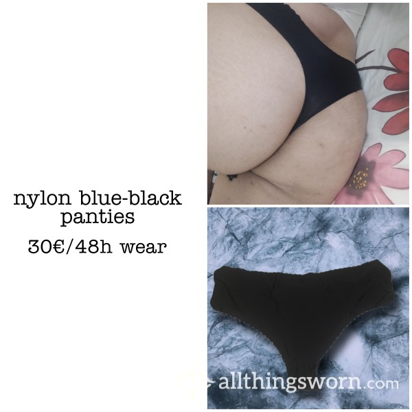 Black Nylon Panties