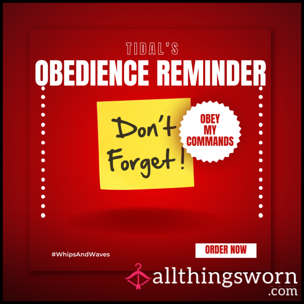 Obedience Reminder