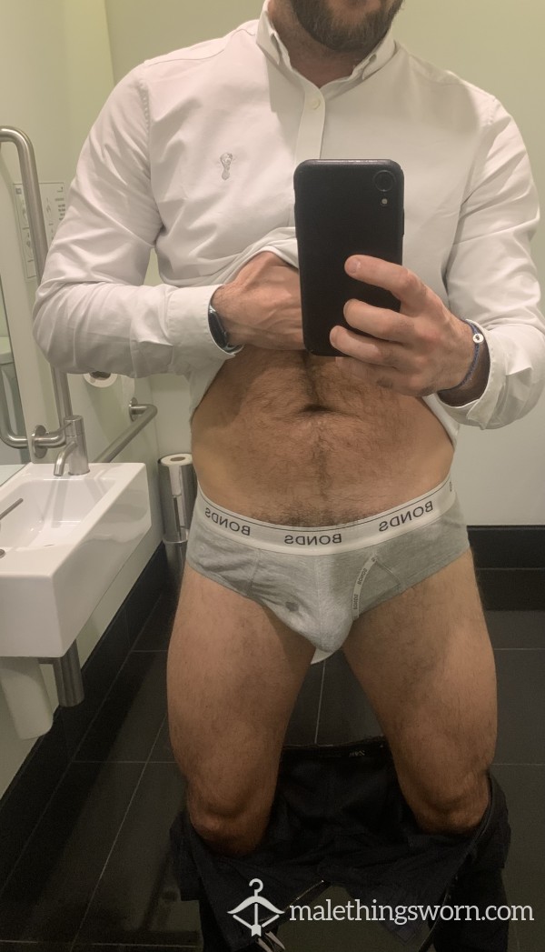 Office White Shirt And Briefs