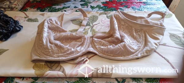 Old Beige 36 DD Underwire Bra Will Be Worn 3 Days Without Showering