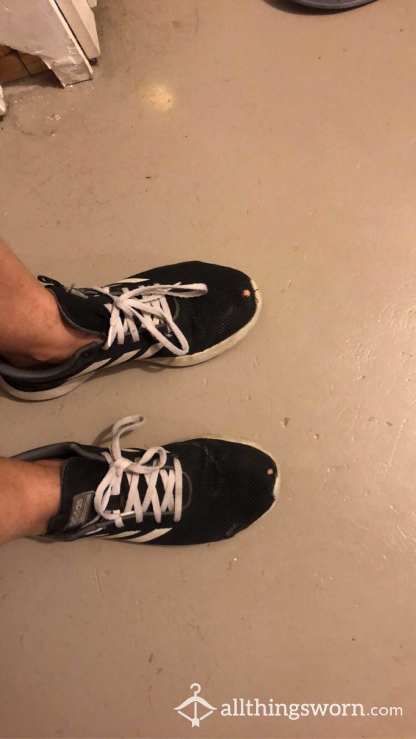 LOST/Old Black Adidas Sneakers