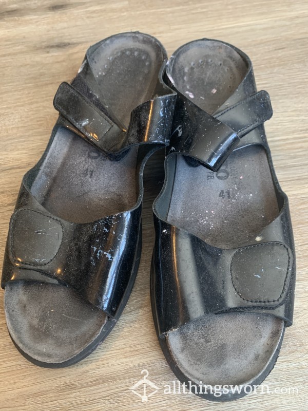 Old Black Sandals